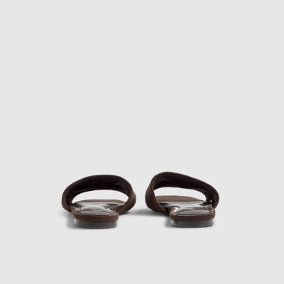 Women's Brown Sandals | Brown Leather & Suede