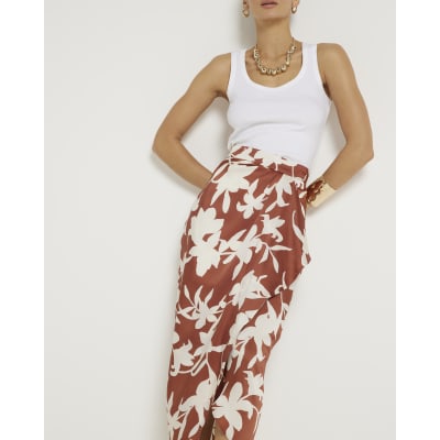 Floral skirt river island best sale