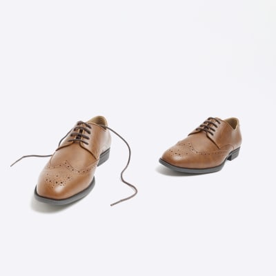 Brown Formal Brogue Derby Shoes