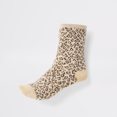 brown ankle socks womens