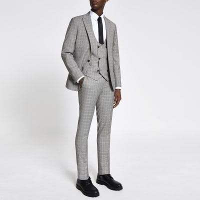 white trouser suit river island