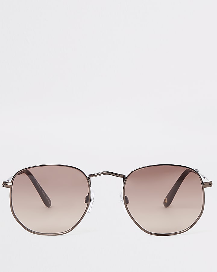 Brown hex sunglasses