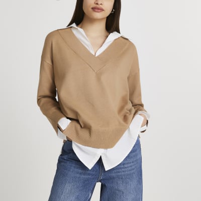 women's shirt and jumper combo