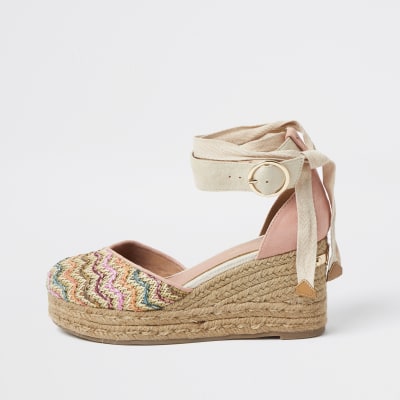 river island espadrille wedges