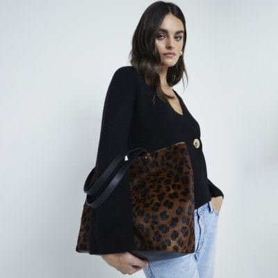 River island animal print bag sale