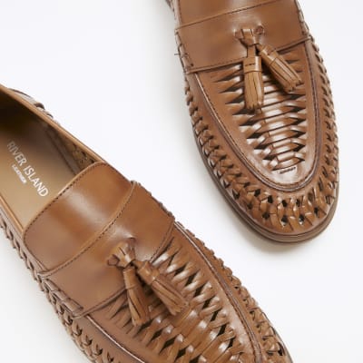 River island hot sale leather loafers