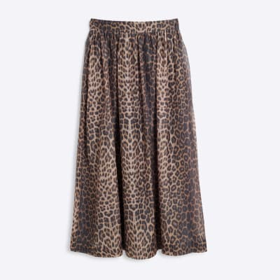 Exquisite 2024 Organza Skirts in the Leopard design - in Brown fits upto UK size 14 with elasticated waist - So Pretty!