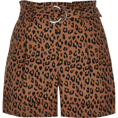 leopard print shorts river island