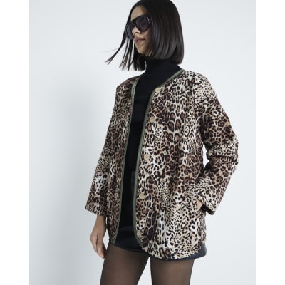 River island animal print jacket sales