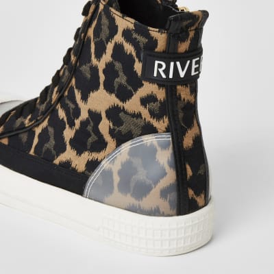 river island animal print trainers