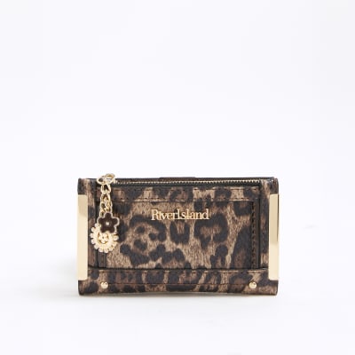 Brown Leopard Print Mini Purse River Island