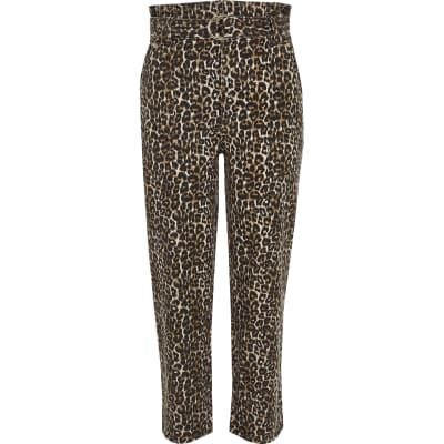 leopard print sweats