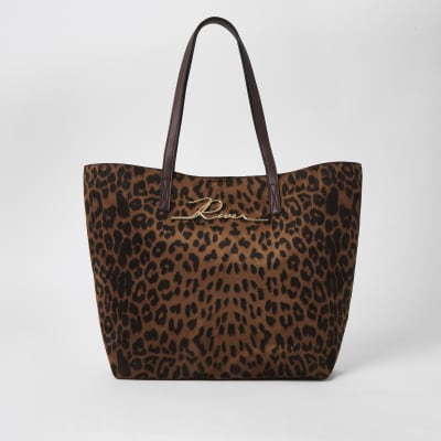 leopard print river island bag