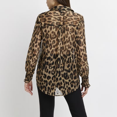 leopard print shirt river island
