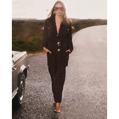 Brown Long Sleeve Boiler Suit