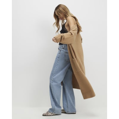 Brown Long Sleeve Cosy Maxi Cardigan