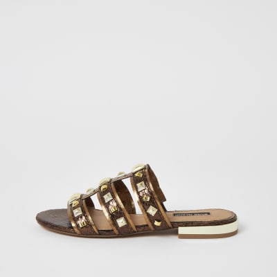 river island caged sandals