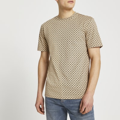 river island brown shirt