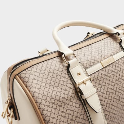 River island monogram duffle bag sale