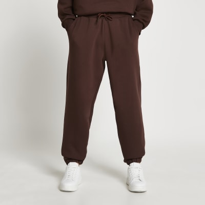 brown joggers mens