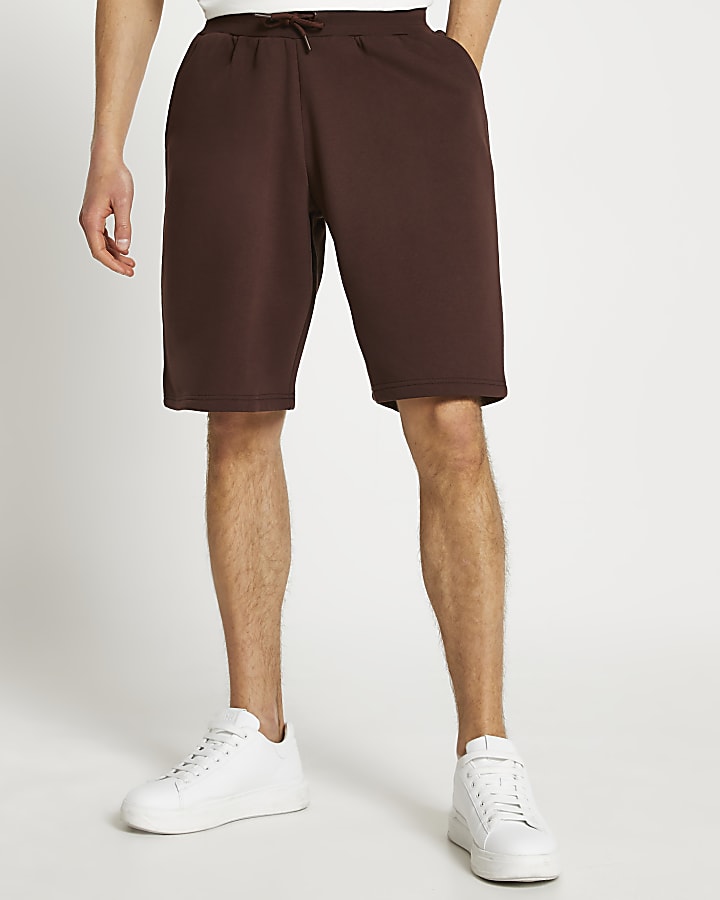 Brown oversized shorts