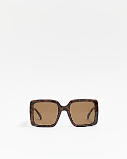 Brown Oversized Sunglasses