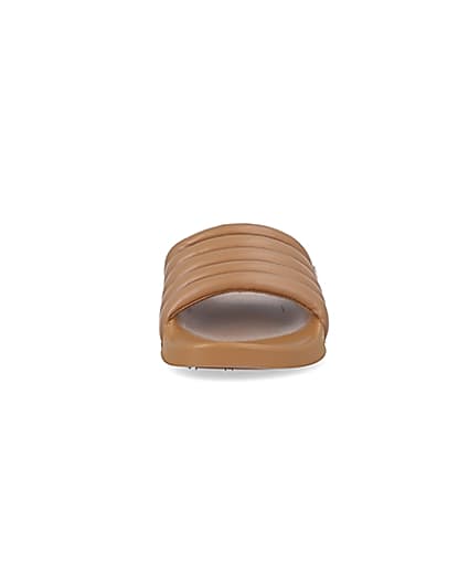 360 degree animation of product Brown padded sliders frame-21