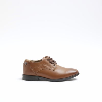 River island store boys school shoes