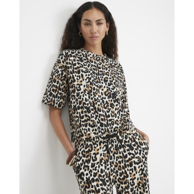 Premium Animal Print Boxy T shirt