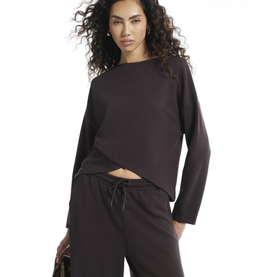 River Island Brown Premium Cape Jumper