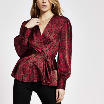river island satin top