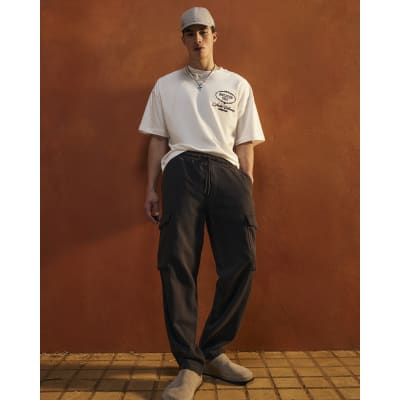Brown Regular Fit Cargo Trousers