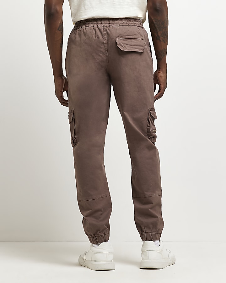 Brown Regular fit Cargo trousers