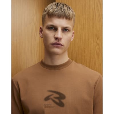 Brown Regular Fit RXR T-Shirt