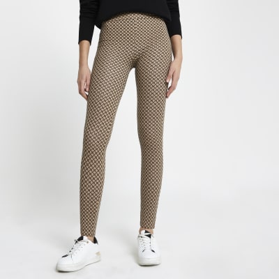 Brown RI logo leggings