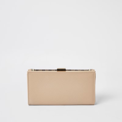 Brown RI monogram cliptop purse