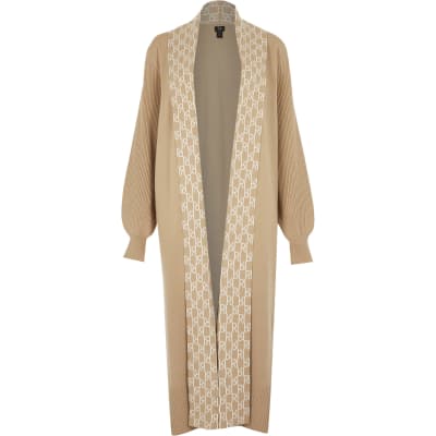 river island monogram cardigan