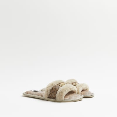 river island open toe slippers