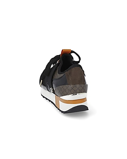 360 degree animation of product Brown RI monogram runner trainers frame-8
