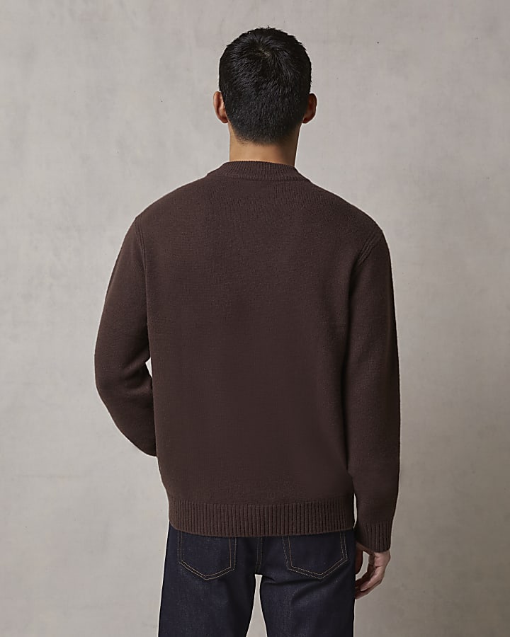 Brown RI Studio cashmere blend jumper