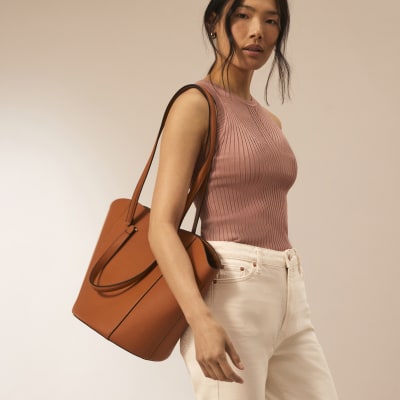 Brown RI Studio leather tote handbag