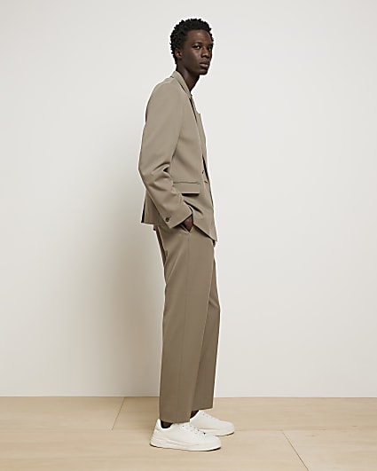 Brown RI Studio Regular fit Suit Trousers