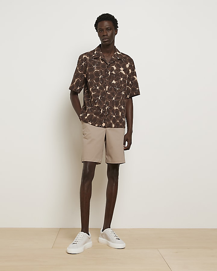 Brown RI Studio Relaxed fit Floral Shirt