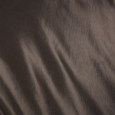 Brown satin maxi skirt