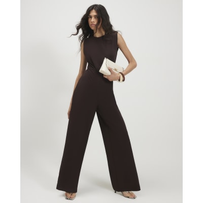 Sleeveless Draped Jumpsuit