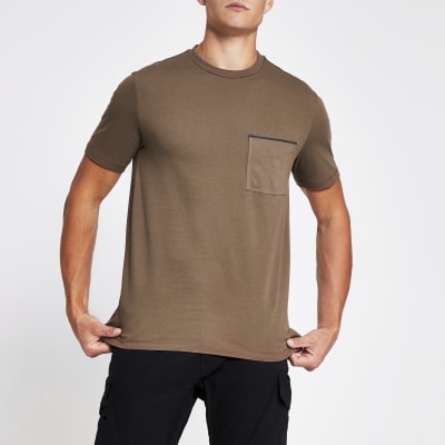 mens slim fit pocket tee