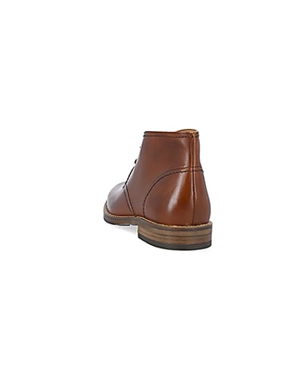360 degree animation of product Brown smart leather chukka boots frame-8