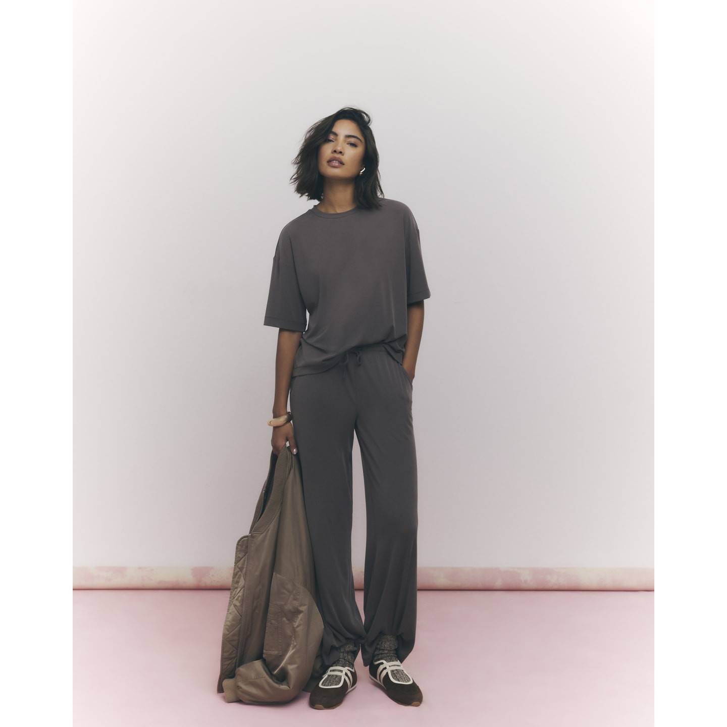 River Island Brown Soft Touch T-shirt — photo 1 of 1