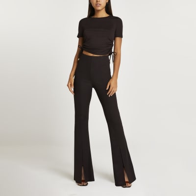 Flared Trousers | High Waisted Flared Trousers | River Island