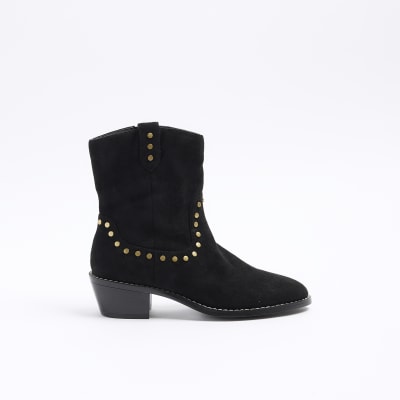 Studded boots outlet black